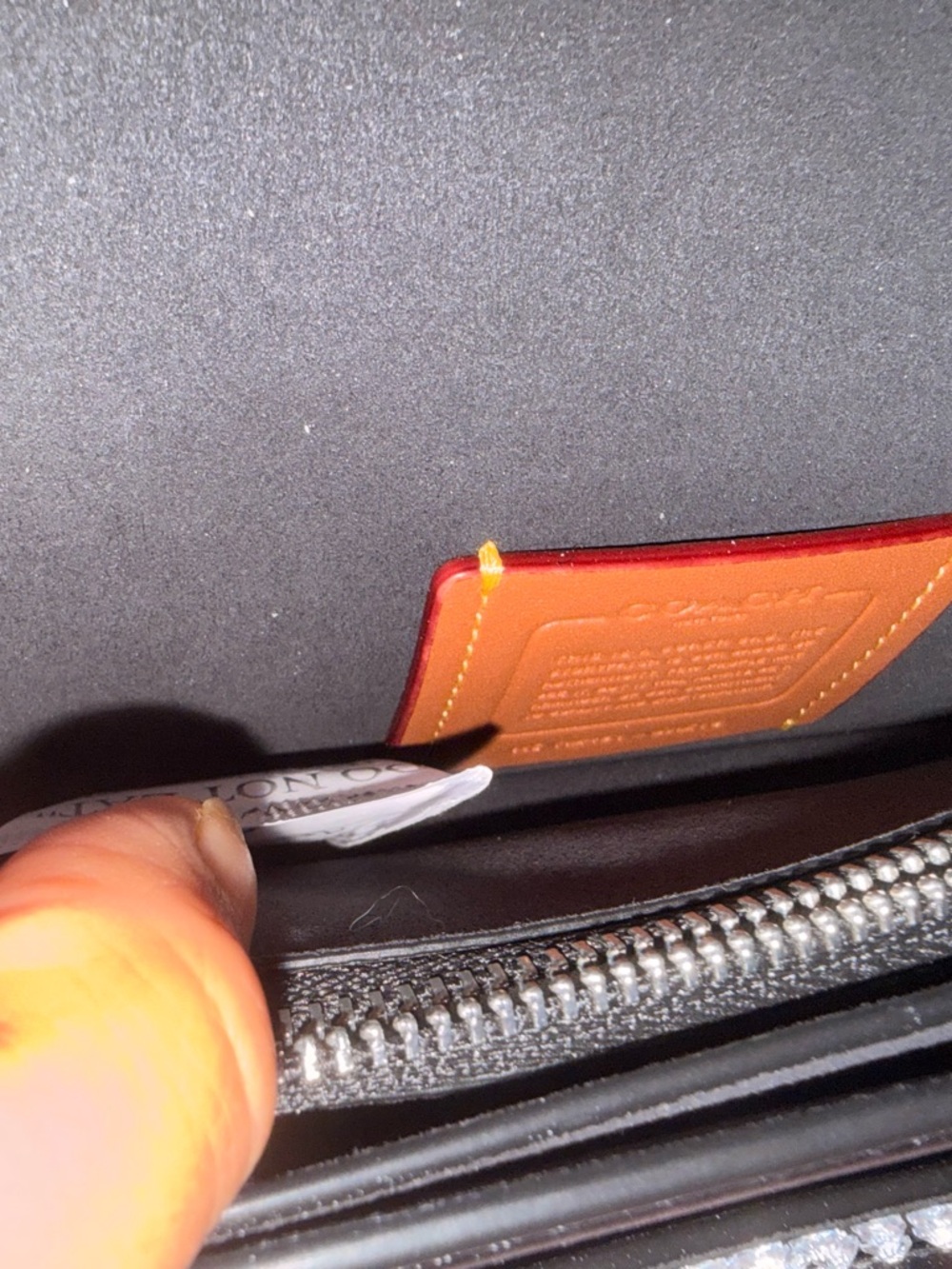 Black Rhinestone Coach Tabby - Picture 6 of 6